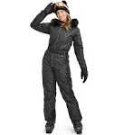 Tipsy Elves Women's Midnight Leopard Snow Suit, Small, Black