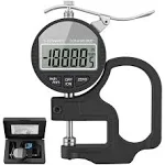 Neoteck Digital Thickness Gauge 0.5 inch/12.7mm, 0.0005"/0.01mm, Thickness Meter Precise Electronic Micrometer with LCD Display