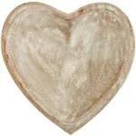 47th & Main Creative Brands Carved Heart-Shaped Wooden Bowl