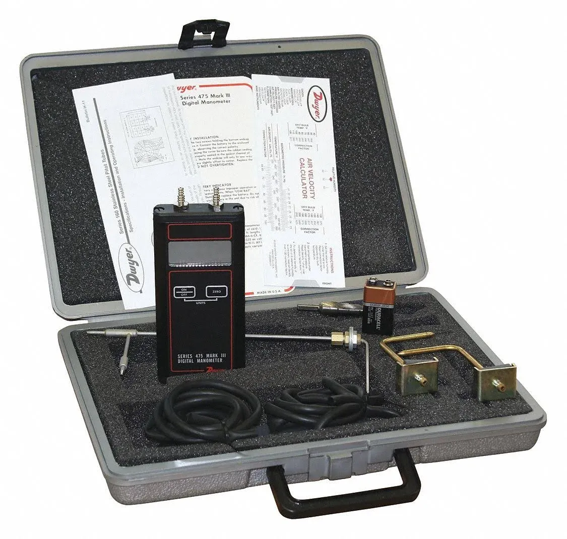 Dwyer 475-3-FM Intrinsically Safe Handheld Digital Manometer