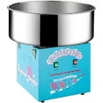 Great Northern Popcorn Cotton Candy Machine 1000W Flufftastic Floss Maker with Stainless-Steel Pan-Uses Sugar or Hard Cand, Tabletop, (Blue)