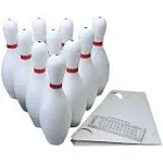 S&S Worldwide Bottom Weighted Plastic Bowling Pins, Official Size