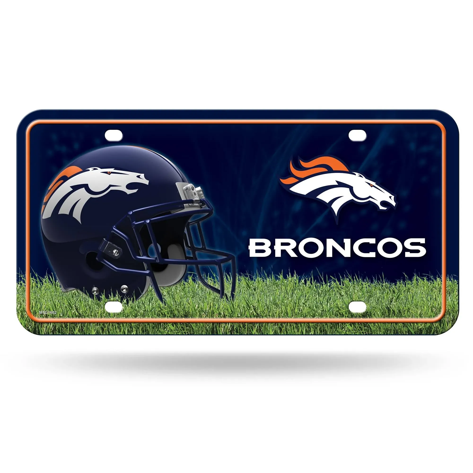 Rico Industries NFL Denver Broncos Metal License Plate Tag