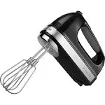 KitchenAid 9-Speed Digital Hand Mixer with Turbo Beater II Accessories and Pro Whisk - Onyx Black and KitchenAid Variable Speed Corded Hand Blender KHBV53, Matte Black