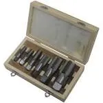 Drill America 6 Piece Carbon Steel NPT Pipe Tap Set 1/8" - 1" (DWTPT1/8-1SET)