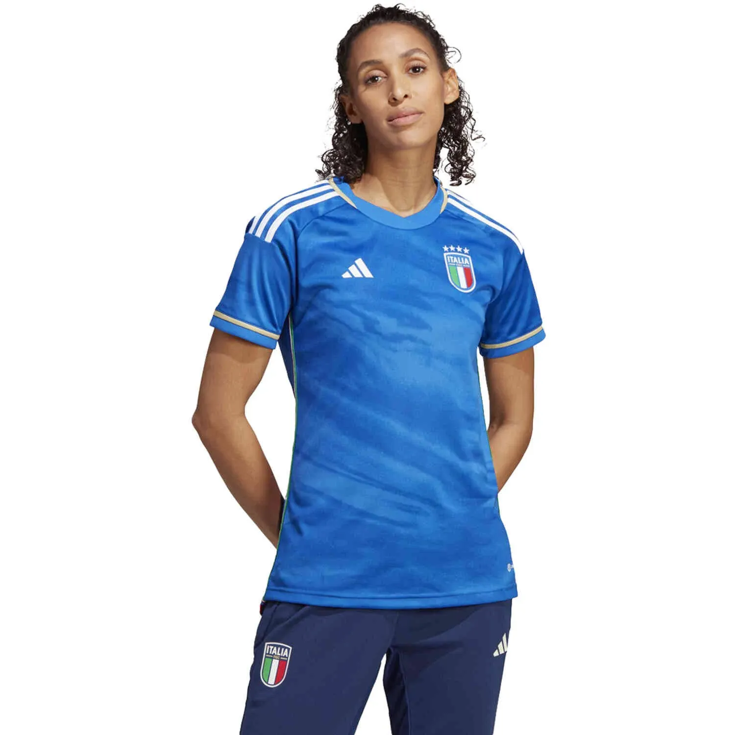 Adidas 2023 Italy Women's Home Jersey - Blue, M