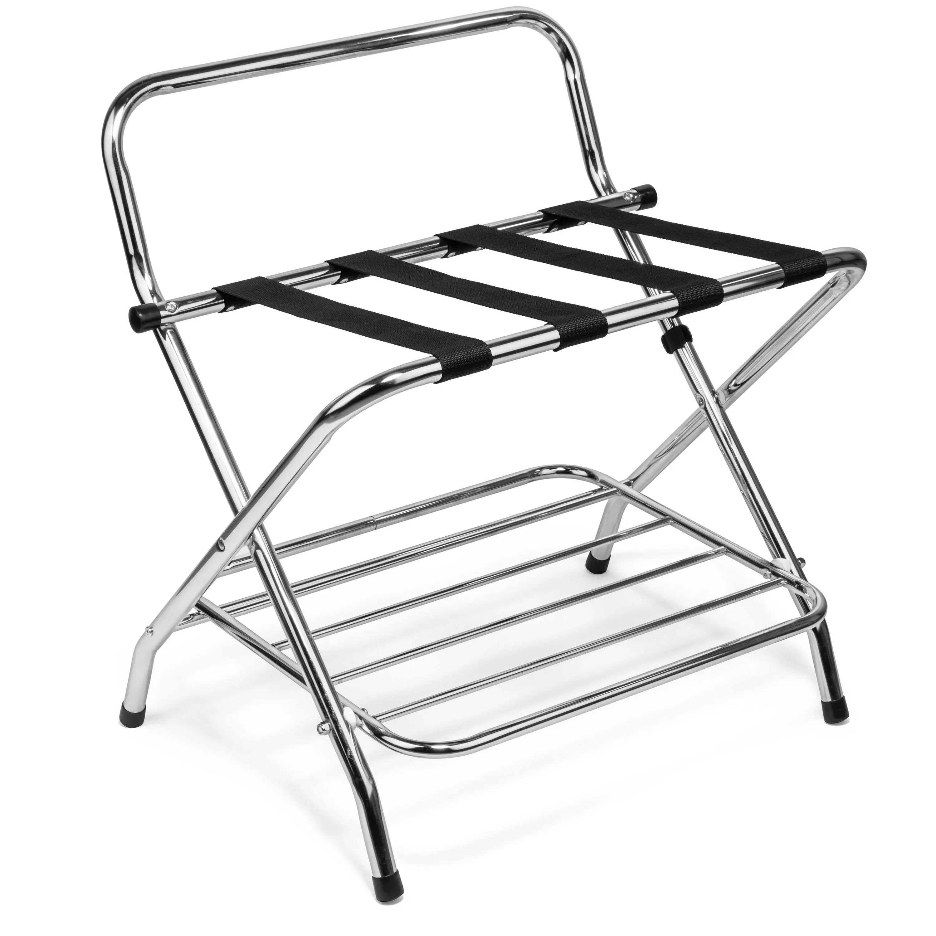 Foldable Luggage Rack, Metal Suitcase Stand for Guest Room, Hotels, Travel, Folding Luggage Racks (Pack of 1 - DIY Version)