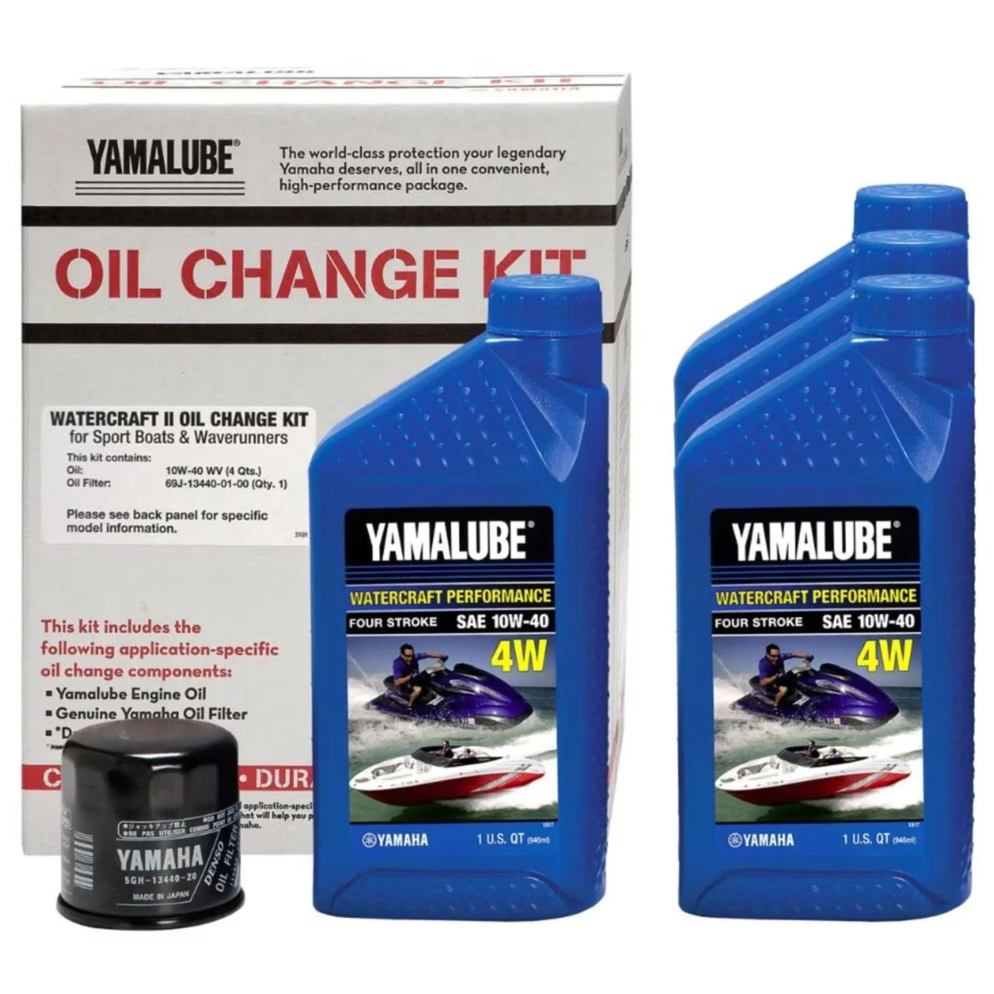 Yamaha Watercraft Oil Change Kit FX-HO FX140 MR-1 Boats & WaveRunners VX 110 VX110 1.1L VX Cruiser Sport Deluxe Rental AR210 SX210 232 SX230 AR230 Boats LUB-WTRCG-KT-00