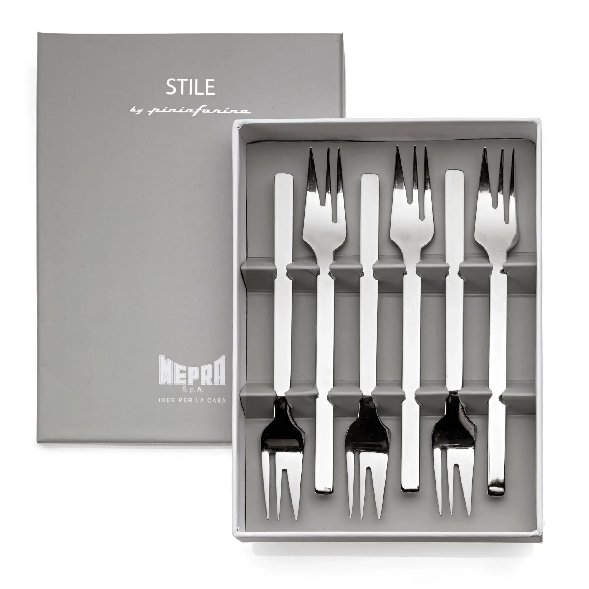 Mepra 107544615 GIFT BOX 6 CAKE FORKS STILE