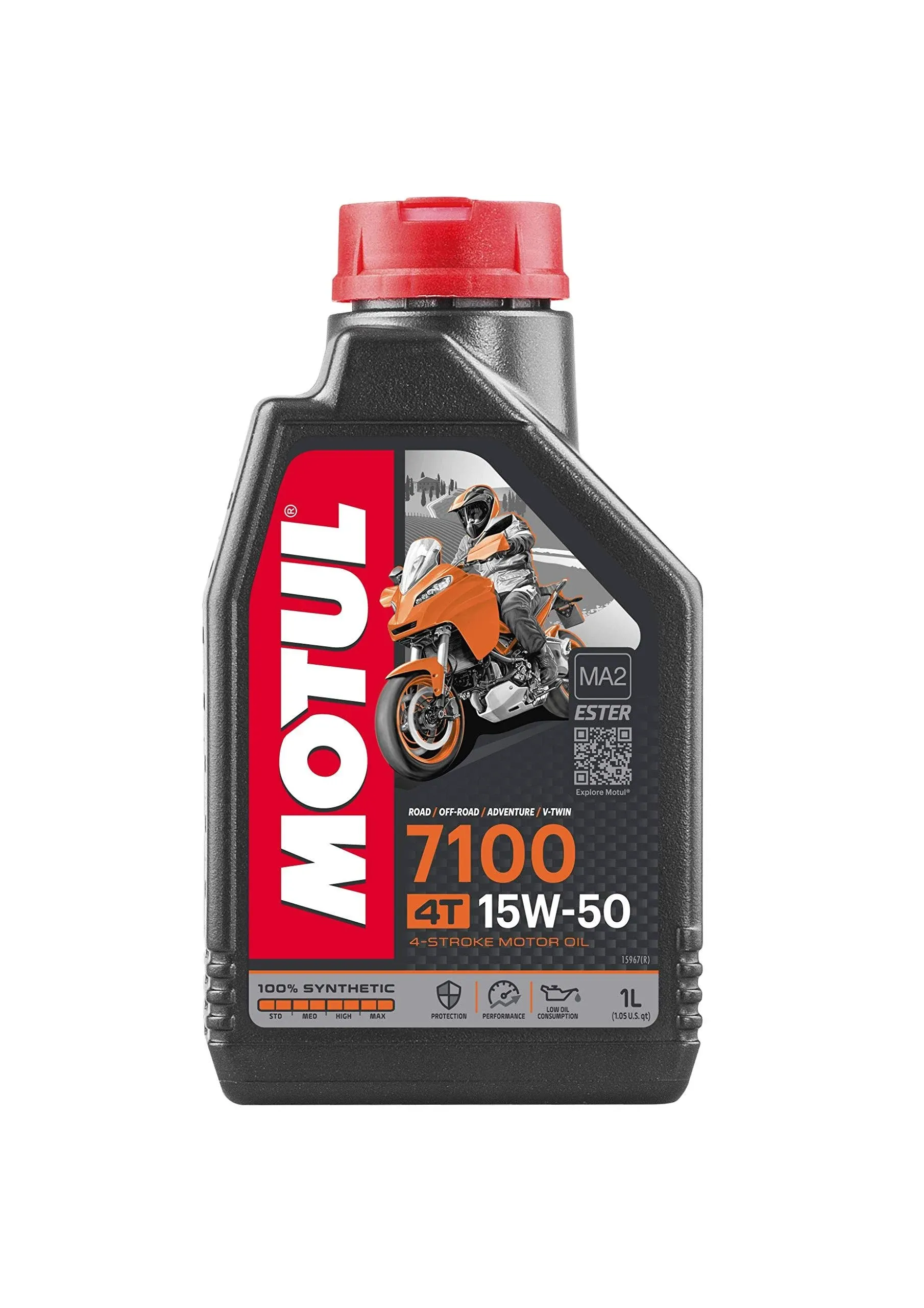 MOTUL® 7100 15W50 4T 100% SYNTHETIC PERFORMANCE ENGINE OIL 4 LITER * 104299