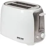 Better Chef Cool Touch Wide-Slot Toaster- White