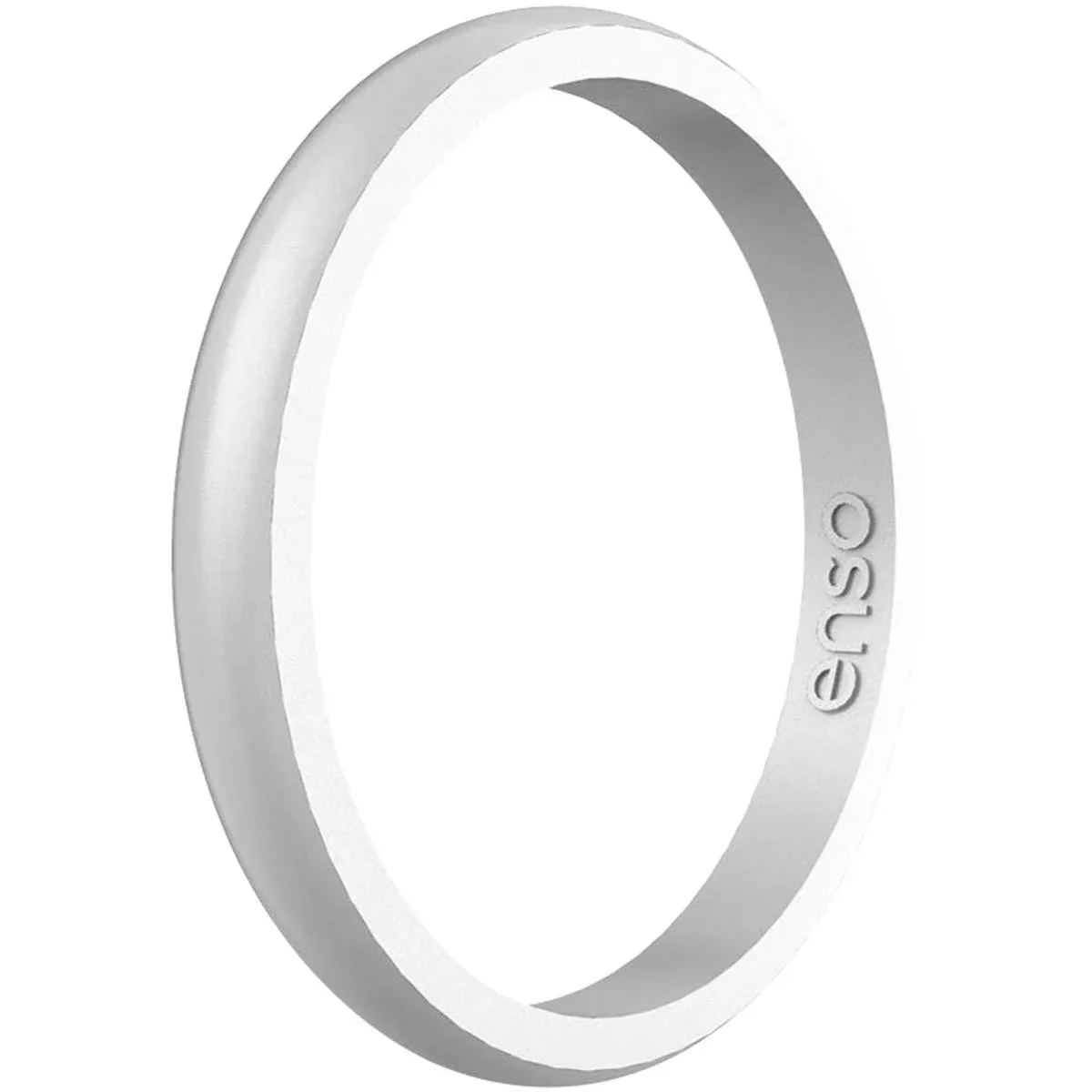 Enso Rings Classic Elements Series Silicone Ring - Silver - 10