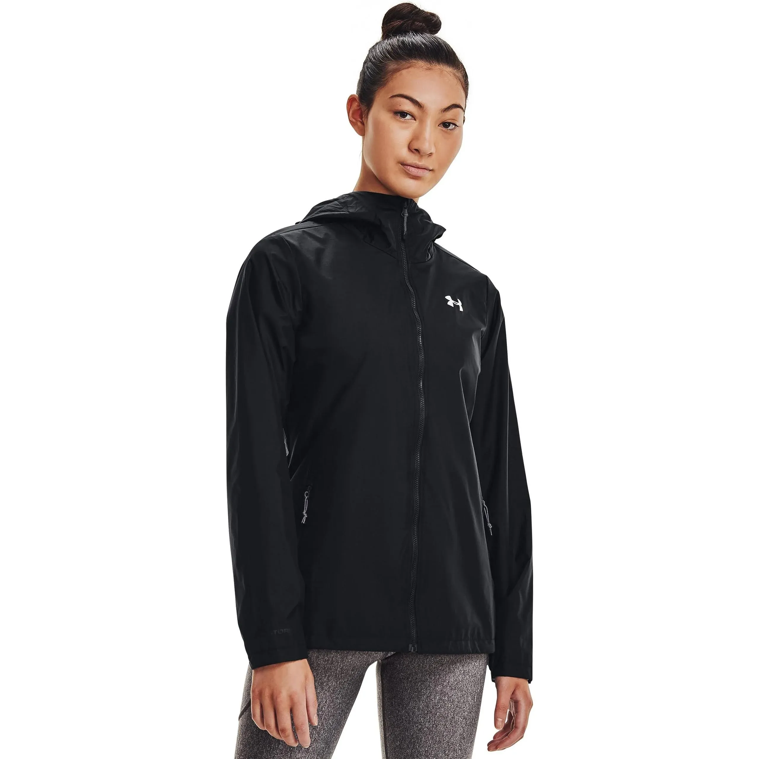 Under Armour Women's Forefront Rain Jacket SM Black