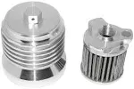 PC Racing PCS4C Stainless Steel Polished Aluminum FLO Oil Filter