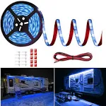 RV Awning Led Lights, 20FT 12V Camper Awning Lights for Camper Motorhome Travel Trailer Concession Stands Food Trucks, Waterproof RV Exterior Awning Light Strip for Party BBQ