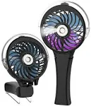 Handfan Handheld Misting Fan, Portable Mister Fan, USB Rechargeable Personal Mist Fan, Battery Operated Spray Water Fan, Foldabl