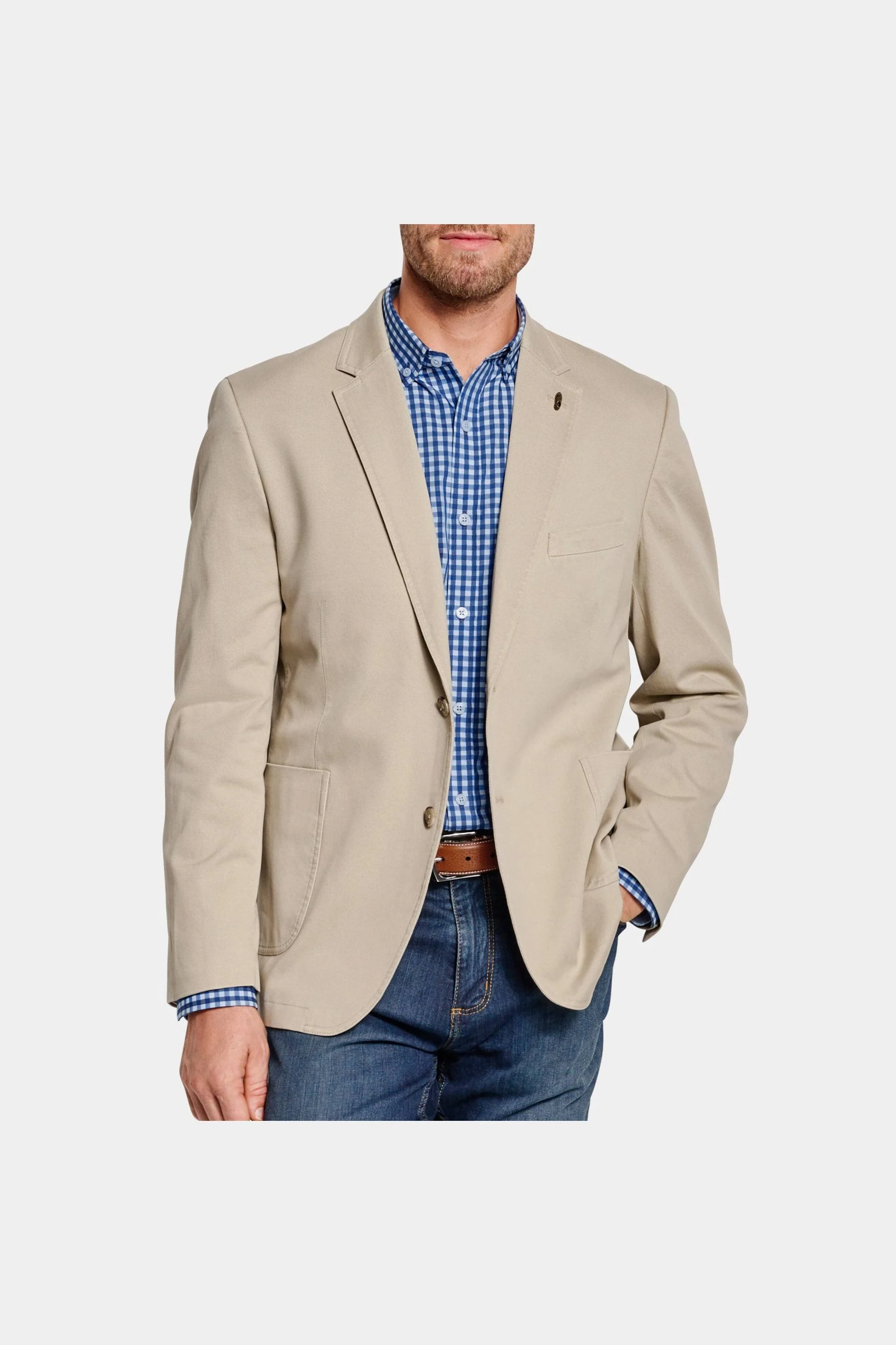 Johnston & Murphy Men's Washed Cotton Blazer