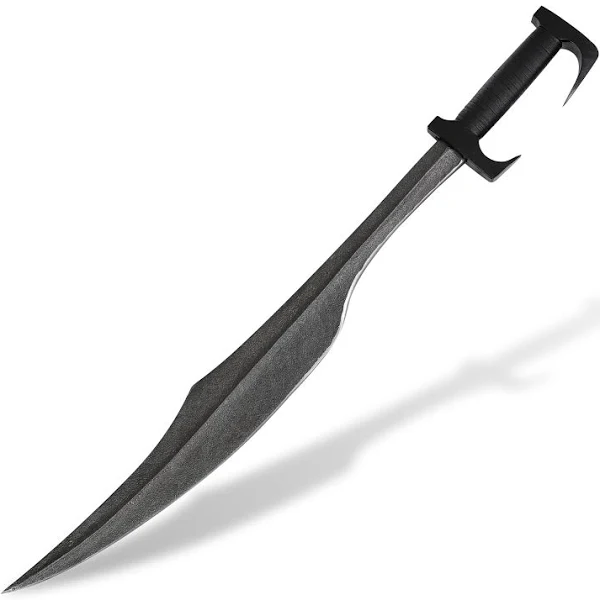 Armory Replicas™ - Spartan Forged Warrior 300 Elite Battle Sword - Museum-Quality Replica with Distinct Weathered Finish - Ideal for Display | 34.25" Carbon Steel Blade, Faux Leather-Wrapped Handle