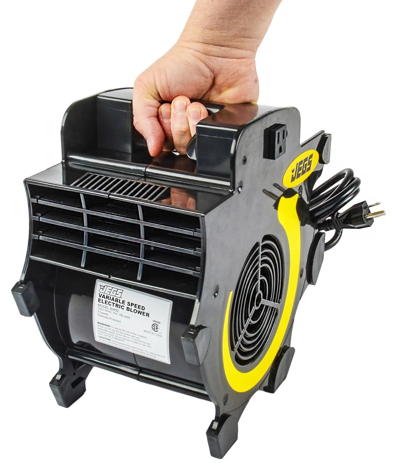 JEGS 80892 Portable 3-Speed Blower Fan