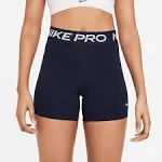 Nike Pro Shorts Womens XL 365 Dri-Fit 5&#034; Gym Training Smoke Grey Heather/ Black