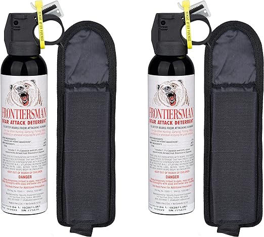 SABRE Frontiersman 9.2 oz Bear Spray with Practice Spray, White, 9.5 in., 1 Ct, Adult