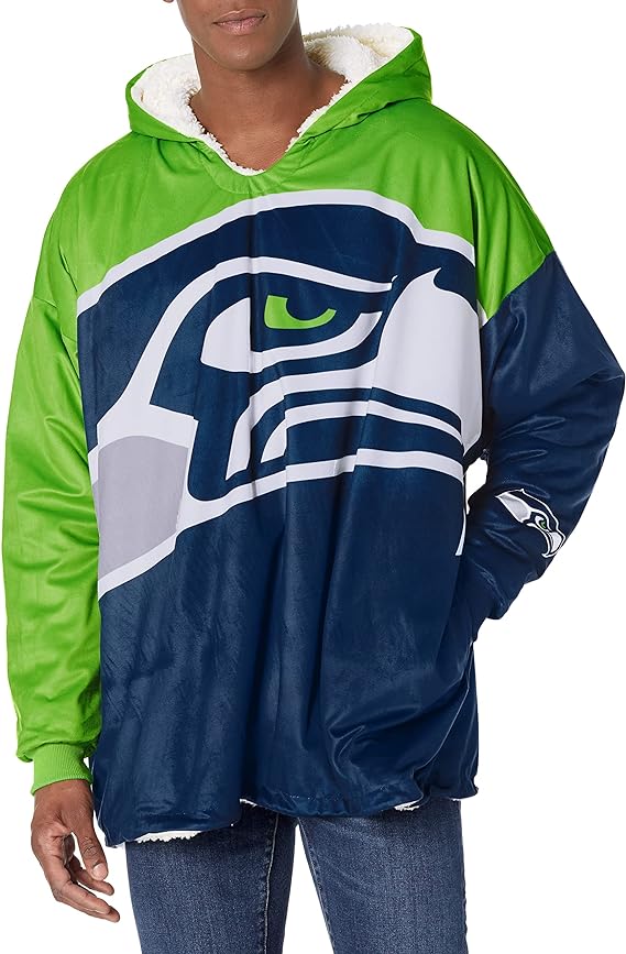 Seattle Seahawks NFL Reversible Colorblock Hoodeez