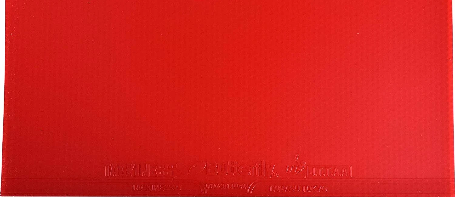 Butterfly Table Tennis Rubber - Tackiness Chop 1.9 Red