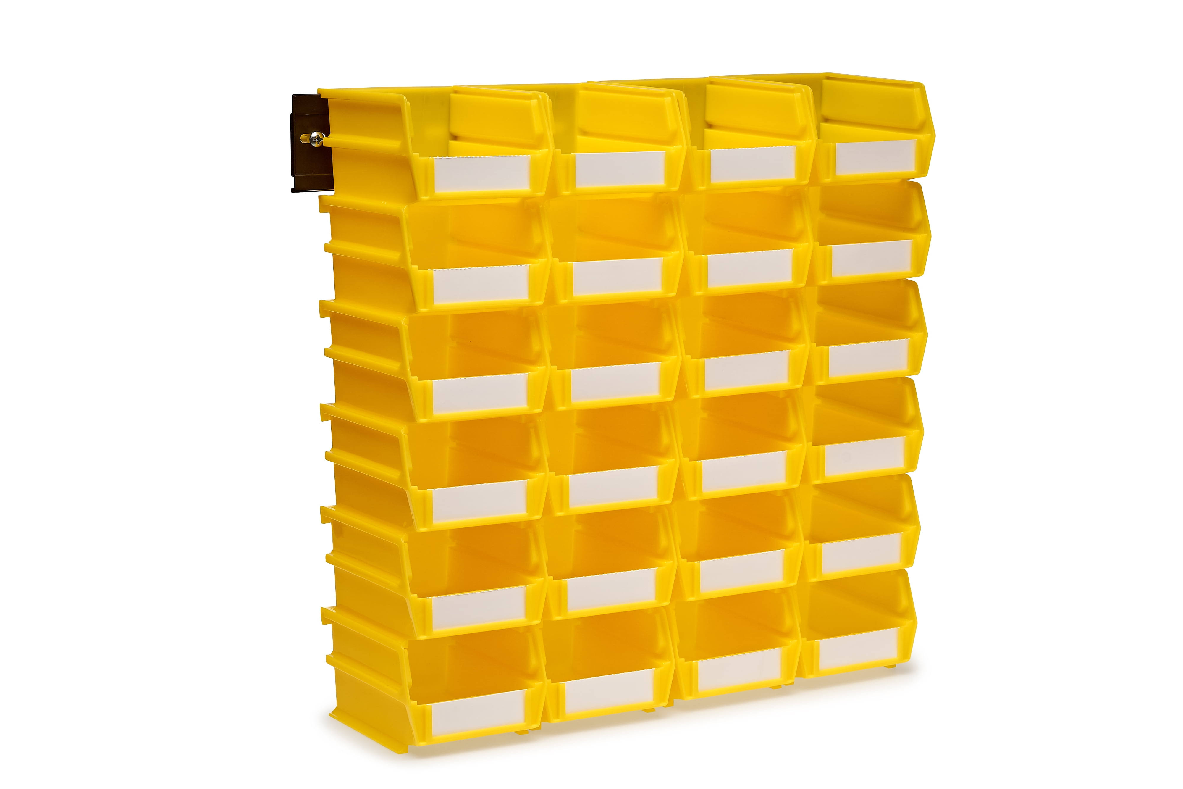 Polypropylene Wall Storage Unit, 3 in. H x 4.125 in. W, Yellow