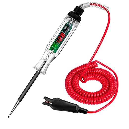 3-24V Automotive Circuit Tester Light Voltage Light Tester with Spring Wire