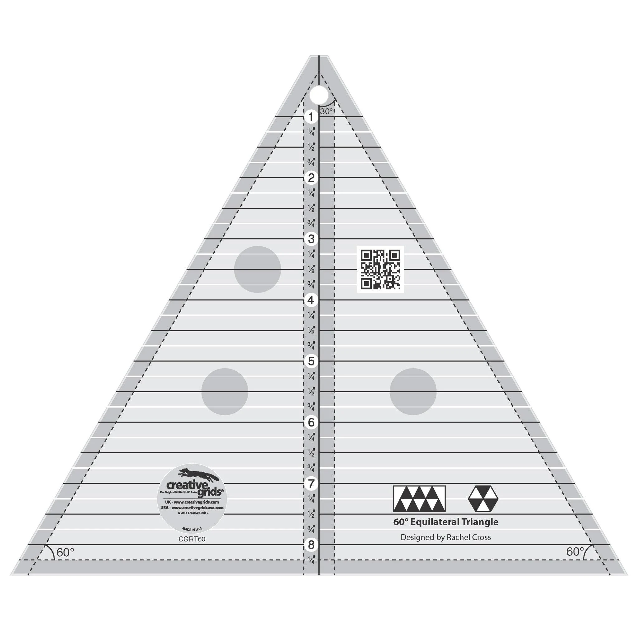 Creative Grids 60 Degree Triangle Ruler