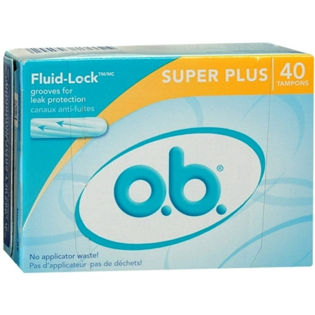 o.b. Super Plus Fluid Lock Tampons - 40 count