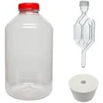 Vintage Shop - Hozq8-1259 7 Gal Fermonster Wide Mouth Carboy with #10 Drilled Stopper and Twin Bubble Airlock