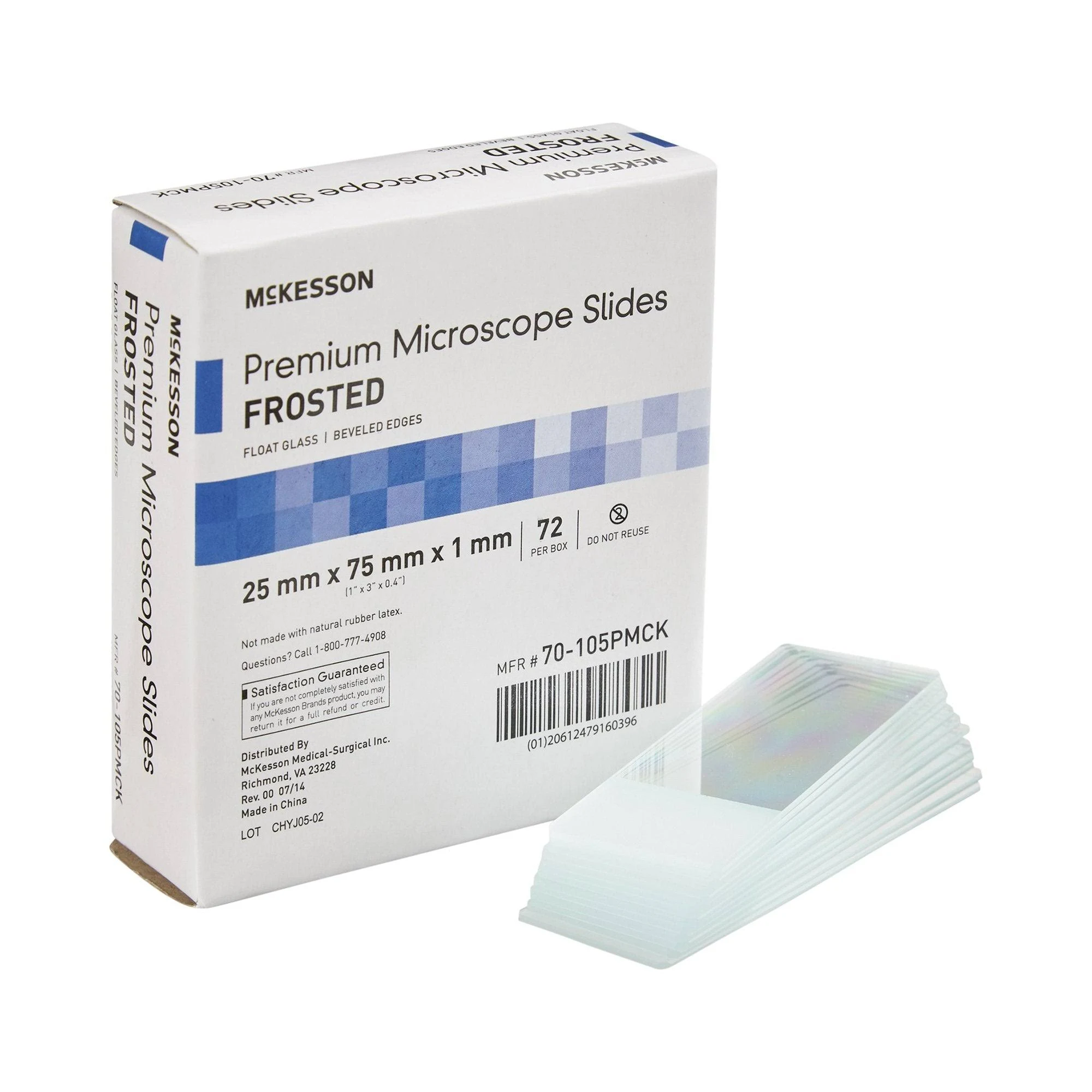 McKesson, Microscope Slide McKesson 1 X 3 Inch X 1 mm Plain, Box Of 1