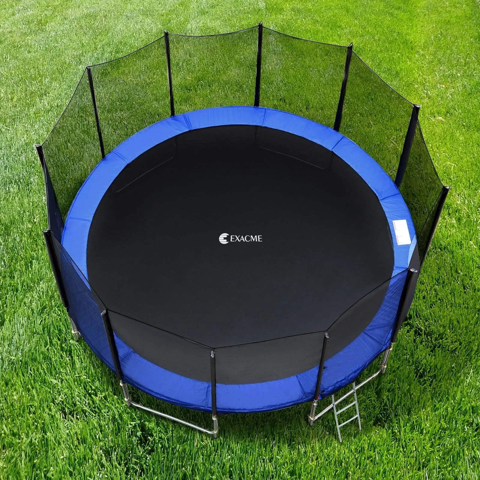 Exacme Trampoline Pad Replacement 16 15 14 13 12 10 8 Foot, Waterproof Safety Spring Cover Round Frame Pad, No Hole for Pole