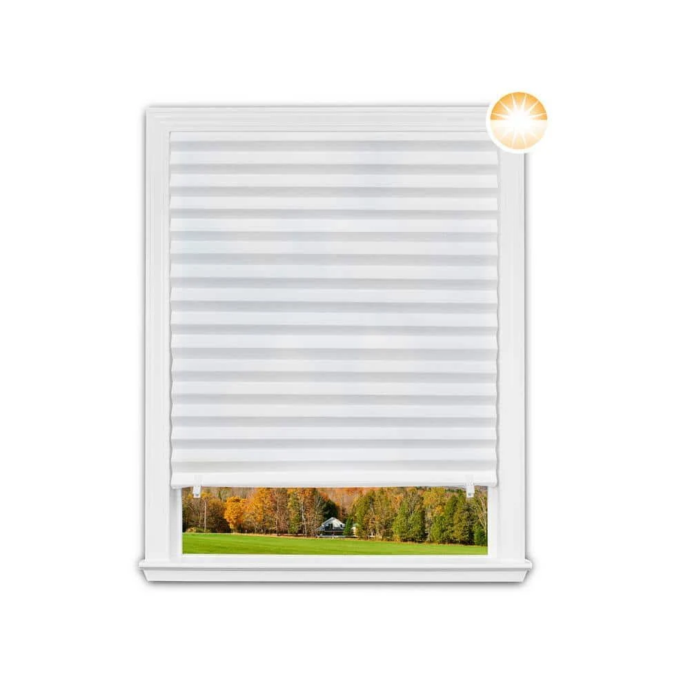 Redi Shade 6 Qty: Pleated Light Filtering Window Shade 36" x 72",Natural/1612094