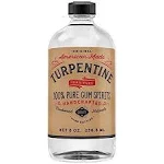 Natural Gum Spirits of Turpentine, 100% Pure turps spirits 8 OUNCE - SAVE NOW!