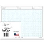 8.5&#034; x 11&#034; Isometric Graph Paper Pad, 50 Sheets, Landscape - 0.25&#034; Grid, 1-Pack