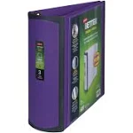 Staples Better 3-Inch Slant D 3-Ring View Binder Purple (20246) 895621