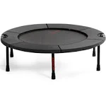 Classic Rebounder by Rebound Air | Foldable Mini Fitness Trampoline for Adults & Kids | Half-Fold Design w/Heavy Duty Springs for Indoor/Outdoor Exercise | Includes Case