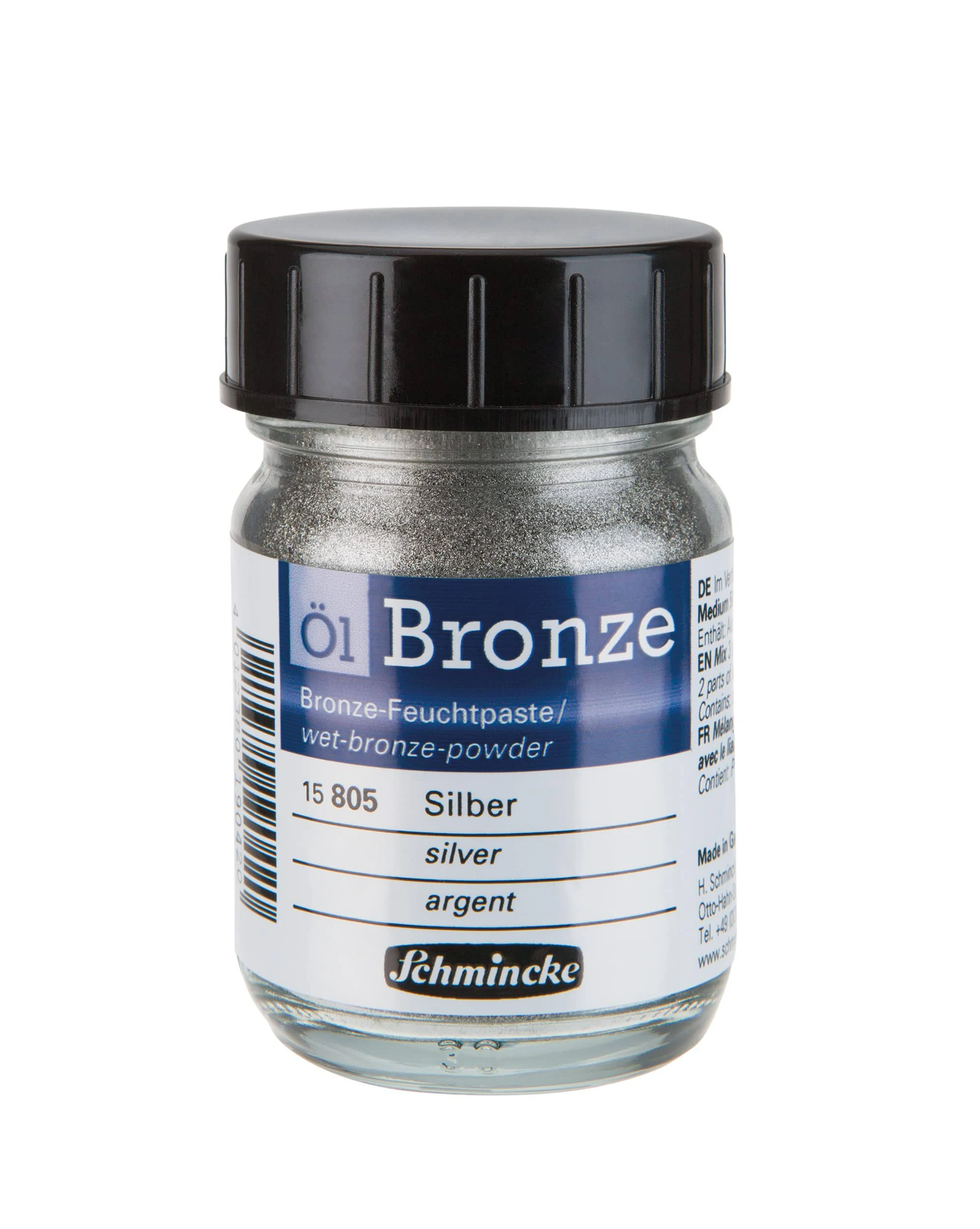 Schmincke Oil Bronze - Silver, 50 ml bottle