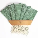 SMYRNA TURKISH Cotton Wash Cloths Pack of 6 100% Natural Cotton