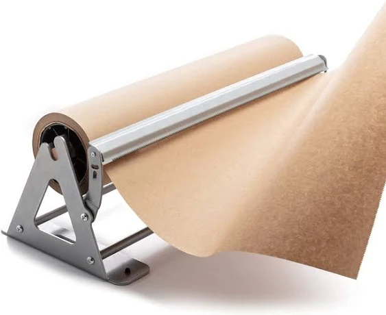 Paper Roll Dispenser and Cutter - Heavy Duty Kraft, Freezer, and Butcher Paper Dispenser - Non Slip and Wall Mountable (36 Inches)(Up to 1000ft