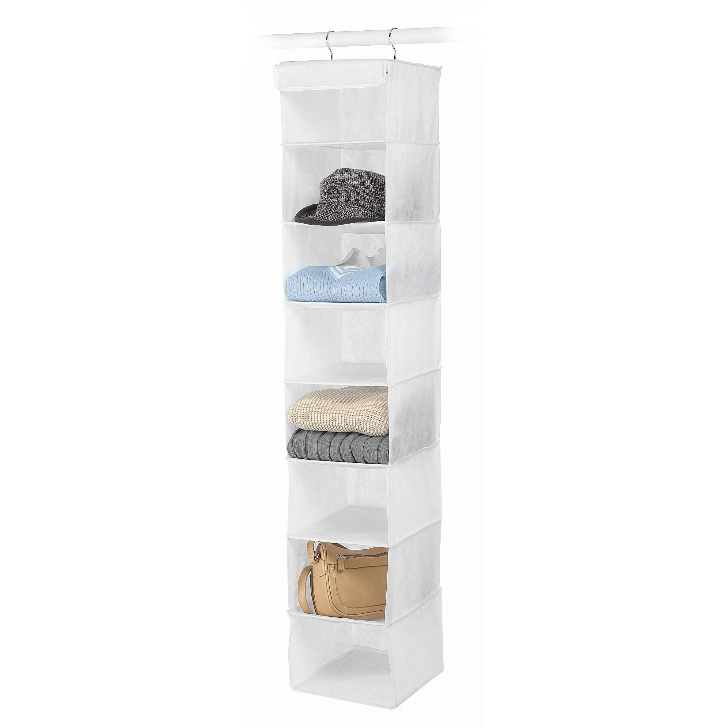 Whitmor 8 Section Accessory Shelves White 8 Shelf 