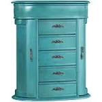 Hives and Honey Cari Jewelry Chest Jewelry Box for Women, Turquoise