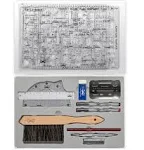 Mr. Pen Professional Geometry Set, 17 Pcs, Architect Compass and Protractor Set