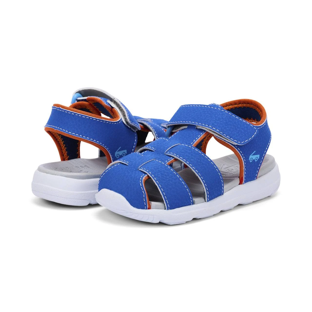 See Kai Run Kids Cyrus IV FlexiRun (Toddler/Little Kid) (Blue/Orange) Boy's Shoes