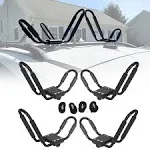 J-Bar 2 Pairs Universal Kayak Canoe Top Mount Carrier Roof Rack Boat SUV Van Car