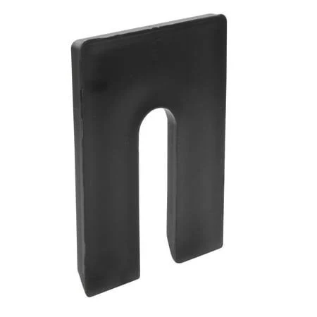 CRL Black 1/4" x 4" Jumbo Horseshoe Shims Pack of 100