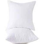 Set of 2 Cotton Cover Decorative Throw Pillow Insert Square 18x18 Inch