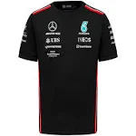 Mercedes AMG Petronas F1 2023 Men's Driver T-Shirt - Black/White